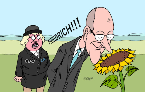 Cartoon: Auf Schnupperkurs (medium) by Erl tagged politik,partei,cdu,vorsitzender,friedrich,merz,gedankenspiel,koalition,bundesebene,bündnis90,die,grünen,grüne,kritik,union,csu,frau,mann,spaziergang,schnuppern,riechen,sonnenblume,karikatur,erl,politik,partei,cdu,vorsitzender,friedrich,merz,gedankenspiel,koalition,bundesebene,bündnis90,die,grünen,grüne,kritik,union,csu,frau,mann,spaziergang,schnuppern,riechen,sonnenblume,karikatur,erl