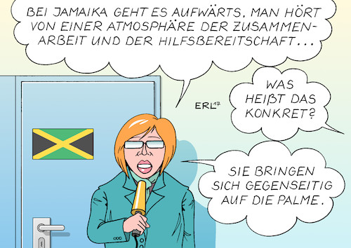 Cartoon: Aufwärts mit Jamaika (medium) by Erl tagged bundestagswahl,wahl,bundestag,regierung,regierungsbildung,sondierung,koalition,cdu,csu,fdp,bündnis,90,die,grünen,positionen,unterschiede,wahlkampf,streit,provokation,interview,interviews,themen,klima,migration,zuwanderung,asyl,flüchtlinge,innere,sicherheit,landwirtschaft,arbeit,automobil,verkehr,karikatur,erl,bundestagswahl,wahl,bundestag,regierung,regierungsbildung,sondierung,koalition,cdu,csu,fdp,bündnis,90,die,grünen,positionen,unterschiede,wahlkampf,streit,provokation,interview,interviews,themen,klima,migration,zuwanderung,asyl,flüchtlinge,innere,sicherheit,landwirtschaft,arbeit,automobil,verkehr,karikatur,erl