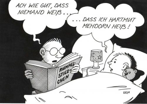 Cartoon: Bahnchef (medium) by Erl tagged bahn,mehdorn,deutsche,bahn,hartmut,mehdorn,kind,jugend,bett,schlafen,rumpelstilzchen,lampe,teddybär,gute,nacht,geschichte,märchen,vorlesen,industriemanager,kapitalprivatisierung,preissystem,tickets,regionalisierungsgesetz,bahnchef,lügen,geheimnis,deutsche bahn