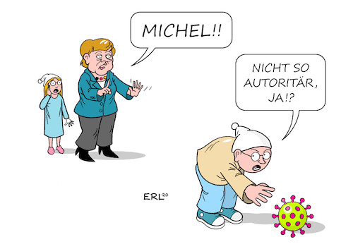 Cartoon: besorgniserregend (medium) by Erl tagged politik,corona,virus,pandemie,covid19,kontaktverbot,schließung,geschäfte,lockerung,virologen,warnung,bundeskanzlerin,angela,merkel,kritik,grundrechte,demokratie,autoritär,basta,michel,karikatur,erl,politik,corona,virus,pandemie,covid19,kontaktverbot,schließung,geschäfte,lockerung,virologen,warnung,bundeskanzlerin,angela,merkel,kritik,grundrechte,demokratie,autoritär,basta,michel,karikatur,erl