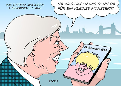 Cartoon: Boris Johnson II (medium) by Erl tagged großbritannien,brexit,premierministerin,theresa,may,kabinett,außenminister,boris,johnson,überraschung,london,pokemon,go,handy,spiel,app,suche,figuren,monster,virtual,reality,karikatur,erl,großbritannien,brexit,premierministerin,theresa,may,kabinett,außenminister,boris,johnson,überraschung,london,pokemon,go,handy,spiel,app,suche,figuren,monster,virtual,reality,karikatur,erl