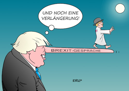 Cartoon: Brexit-Gespräche (medium) by Erl tagged politik,brexit,austritt,großbritannien,eu,gespräche,verhandlungen,handel,abkommen,handelsabkommen,stocken,verlängerung,premierminister,boris,johnson,lügen,lüge,pinocchio,nase,wachsen,briten,schlafwandler,mond,vollmond,karikarur,erl,politik,brexit,austritt,großbritannien,eu,gespräche,verhandlungen,handel,abkommen,handelsabkommen,stocken,verlängerung,premierminister,boris,johnson,lügen,lüge,pinocchio,nase,wachsen,briten,schlafwandler,mond,vollmond,karikarur,erl