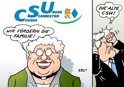 Cartoon: CSU (medium) by Erl tagged csu,partei,bayern,vetternwirtschaft,amigos,verwandtschaft,anstellung,landtag,abgeordnete,gehalt,steuergeld,spd,grüne,seehofer,familie,förderung,alt,filz,csu,partei,bayern,vetternwirtschaft,amigos,verwandtschaft,anstellung,landtag,abgeordnete,gehalt,steuergeld,spd,grüne,seehofer,familie,förderung,alt,filz