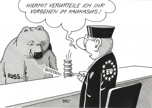 Cartoon: Der Ernst der Lage (medium) by Erl tagged abchasien,abschreckung,abspaltung,ausnahmezustand,autonomie,bär,beitrittsversuch,bodenschatz,david,demokratisierung,dimitri sanakojew,diplomatie,dmitri medwedew,einmarsch,eskalation,fremdherrschaft,gas,gaslieferant,gaspipeline,gebietsanspruch,georgien,goliath,hilflos,kaukasus,kaukasuskonflikt,kolonialpolitik,kompromisse,konflikt,kontrolle,krieg,kriegszustand,michail saakaschwili,militär,mobilmachung,nato,nato beitritt,öllieferant,operettenarmee,panzer,pistole,provokation,putin,rakete,russischer bär,russland,schwarzmarkt,südossetien,südostsetien konflikt,territorium,tiflis,un,unabhängigkeit,unterstützung,verhandeln,verhandlungen,verhandlungstisch,waffen,waffenstillstand,waffenstillstandserklärung,waffenstillstandsvorschlag,waffenverkauf,wladimir,wladimir putin,dimitri,sanakojew,dmitri,medwedew,michail,saakaschwili,beitritt,russischer,südostsetien