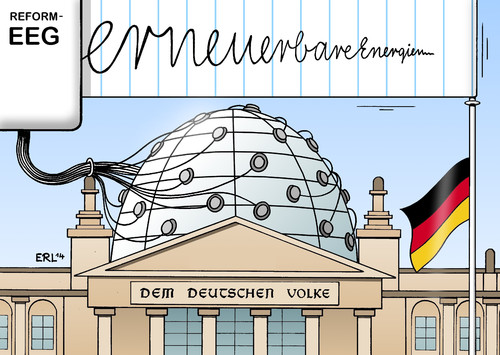 Cartoon: EEG (medium) by Erl tagged eeg,reform,erneuerbare,energien,gesetz,ökostrom,umlage,finanzierung,strom,strompreis,anstieg,rückgang,förderung,bundestag,reichstag,kuppel,elektroenzephalogramm,psychiatrie,eeg,reform,erneuerbare,energien,gesetz,ökostrom,umlage,finanzierung,strom,strompreis,anstieg,rückgang,förderung,bundestag,reichstag,kuppel,elektroenzephalogramm,psychiatrie