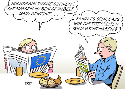 Cartoon: Emotionen (medium) by Erl tagged eu,europawahl,parlament,wahlbeteiligung,emotionen,menschen,fußball,champions,league,finale,real,atletico,madrid,dramatik,jubel,jubeln,weinenzeitung,titelseite,vertauschen,eu,europawahl,parlament,wahlbeteiligung,emotionen,menschen,fußball,champions,league,finale,real,atletico,madrid,dramatik,jubel,jubeln,weinenzeitung,titelseite,vertauschen