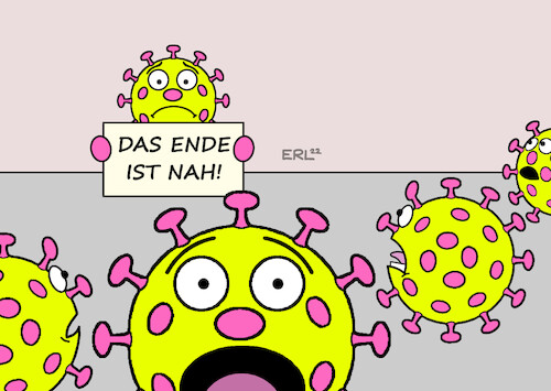 Cartoon: Endzeitstimmung (medium) by Erl tagged politik,gesundheit,corona,virus,covid19,pandemie,ende,vorhersage,virologinnen,virologen,panik,viren,nah,endzeitstimmung,karikatur,erl,politik,gesundheit,corona,virus,covid19,pandemie,ende,vorhersage,virologinnen,virologen,panik,viren,nah,endzeitstimmung,karikatur,erl