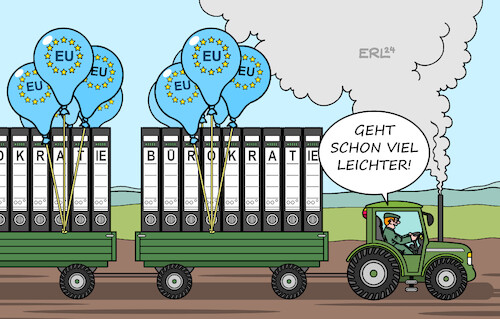 Cartoon: Erleichterung (medium) by Erl tagged politik,landwirtschaft,landwirte,landwirtinnen,bauern,bäuerinnen,proteste,demonstrationen,traktor,diesel,subvention,umwelt,artenschutz,bürokratie,kontrollen,eu,erleichterung,anhänger,luftballon,luftballons,karikatur,erl,politik,landwirtschaft,landwirte,landwirtinnen,bauern,bäuerinnen,proteste,demonstrationen,traktor,diesel,subvention,umwelt,artenschutz,bürokratie,kontrollen,eu,erleichterung,anhänger,luftballon,luftballons,karikatur,erl