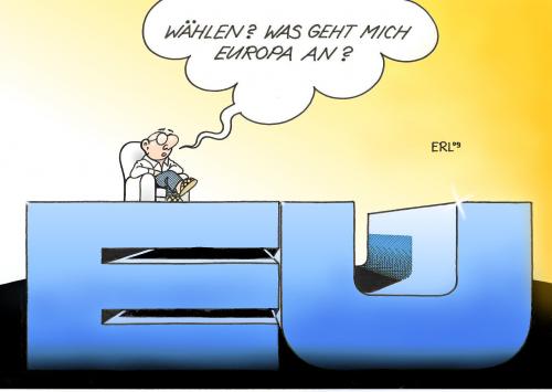 Cartoon: Europawahl (medium) by Erl tagged europa,wahl,europawahl,eu,wähler,nichtwähler,interesse,wahlmüdigkeit,desinteresse,politik,wahl,wahlen,europa,europawahl,eu,politiker,abgeordnete,europawahlen,europäische union,mehrheit,wähler,europäische,union,wahlbeteiligung,bürger