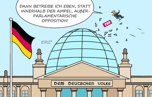 Cartoon: FDP (medium) by Erl tagged politik,wahl,wiederholung,wiederholungswahl,wahlwiederholung,bundestagswahl,berlin,ergebnis,bundestag,fdp,ein,sitz,weniger,ampel,außerparlamentarische,opposition,parlament,reichstag,karikatur,erl,politik,wahl,wiederholung,wiederholungswahl,wahlwiederholung,bundestagswahl,berlin,ergebnis,bundestag,fdp,ein,sitz,weniger,ampel,außerparlamentarische,opposition,parlament,reichstag,karikatur,erl