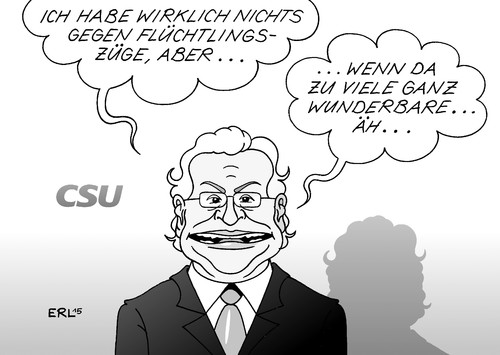 Flüchtlingszüge CSU