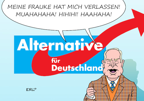 Cartoon: Frauke Petry (medium) by Erl tagged bundestagswahl,2017,wahl,afd,einzug,bundestag,alexander,gauland,frauke,petry,austritt,fraktion,einzeln,abgeordnete,ankündigung,parteiaustritt,kritik,kurs,partei,anarchie,rechtspopulismus,rechtsextremismus,nationalismus,rassismus,antisemitismus,chaos,spaltung,streit,frau,verlassen,trennung,karikatur,erl,bundestagswahl,2017,wahl,afd,einzug,bundestag,alexander,gauland,frauke,petry,austritt,fraktion,einzeln,abgeordnete,ankündigung,parteiaustritt,kritik,kurs,partei,anarchie,rechtspopulismus,rechtsextremismus,nationalismus,rassismus,antisemitismus,chaos,spaltung,streit,frau,verlassen,trennung,karikatur,erl