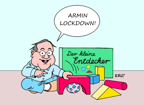 Cartoon: früh dran (medium) by Erl tagged politik,corona,virus,pandemie,covid19,lockdown,lockerung,öffnung,anstieg,fallzahlen,infektionen,dritte,welle,impfen,impfung,langsam,cdu,vorsitzender,armin,laschet,zögern,zaudern,nachdenken,ergebnis,brückenlockdown,erkenntnis,spät,entdeckung,forschung,wissenschaft,kind,bildung,karikatur,erl,politik,corona,virus,pandemie,covid19,lockdown,lockerung,öffnung,anstieg,fallzahlen,infektionen,dritte,welle,impfen,impfung,langsam,cdu,vorsitzender,armin,laschet,zögern,zaudern,nachdenken,ergebnis,brückenlockdown,erkenntnis,spät,entdeckung,forschung,wissenschaft,kind,bildung,karikatur,erl