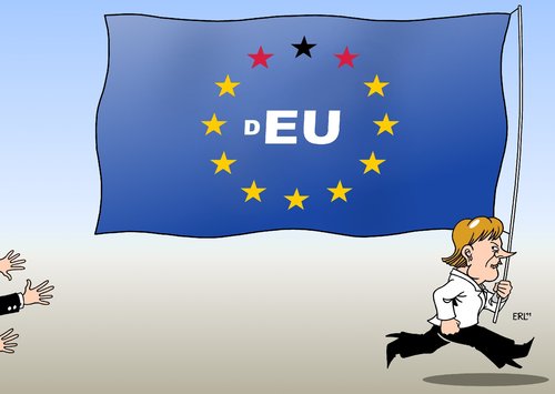 Cartoon: Führungsrolle 2 (medium) by Erl tagged eu,euro,krise,deutschland,führungsrolle,domino,domina,effekt,sparen,schulden,eu,euro,krise,deutschland,führungsrolle,domino,effekt,sparen,schulden