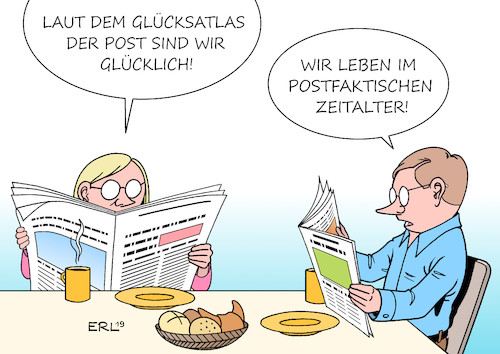 Cartoon: Glücksatlas der Post (medium) by Erl tagged politik,glücksatlas,post,glück,maß,verteilung,deutschland,postfaktisches,zeitalter,karikatur,erl,politik,glücksatlas,post,glück,maß,verteilung,deutschland,postfaktisches,zeitalter,karikatur,erl