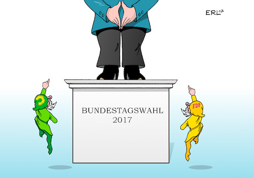 Cartoon: Grüne und FDP (medium) by Erl tagged bundestagswahl,2017,wahl,wahlkampf,umfragen,vorsprung,cdu,csu,union,bundeskanzlerin,angela,merkel,platz,zwei,spd,kanzlerkandidat,martin,schulz,regierung,koalition,groko,schwarz,gelb,grün,jamaika,fdp,die,grünen,zwerge,karikatur,erl,bundestagswahl,2017,wahl,wahlkampf,umfragen,vorsprung,cdu,csu,union,bundeskanzlerin,angela,merkel,platz,zwei,spd,kanzlerkandidat,martin,schulz,regierung,koalition,groko,schwarz,gelb,grün,jamaika,fdp,die,grünen,zwerge,karikatur,erl