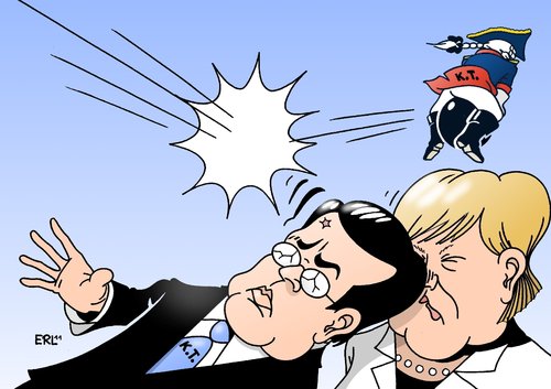 Cartoon: Guttenberg Rücktritt (medium) by Erl tagged guttenberg,rücktritt,plagiat,affäre,doktorarbeit,betrug,merkel,lüge,lügenbaron,münchhausen,karl,theodor,kt,csu,cdu,kanzlerin,karriere,blitzkarriere,guttenberg,rücktritt,plagiat,affäre,doktorarbeit,betrug,lüge,angela merkel,münchhausen,angela,merkel