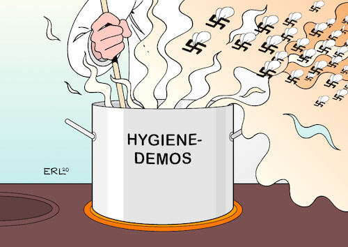 Cartoon: Hygieneproblem (medium) by Erl tagged politik,corona,virus,pandemie,kontaktverbot,schließungen,demonstrationen,protest,einschränkung,grundrechte,hygienedemos,verschwörungstheorien,impfgegner,anziehungskraft,rechtsextremisten,süppchen,koch,küche,hygiene,hygieneproblem,fliegen,karikatur,erl,politik,corona,virus,pandemie,kontaktverbot,schließungen,demonstrationen,protest,einschränkung,grundrechte,hygienedemos,verschwörungstheorien,impfgegner,anziehungskraft,rechtsextremisten,süppchen,koch,küche,hygiene,hygieneproblem,fliegen,karikatur,erl