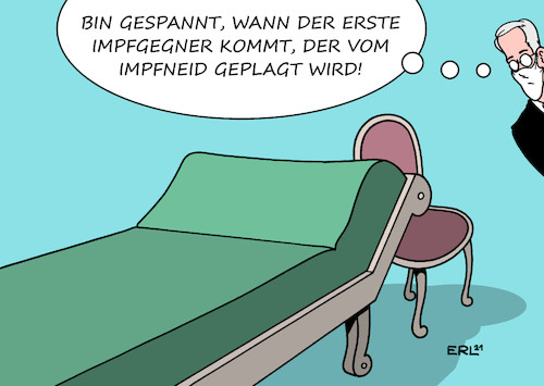 Cartoon: Impfneid (medium) by Erl tagged politik,corona,virus,pandemie,covid19,impfstoff,impfung,impfgipfel,bund,länder,impfreihenfolge,rechte,freiheiten,geimpfte,impfpass,impfgegner,impfneid,ethik,psychologie,psychoanalyse,couch,therapeut,freud,karikatur,erl,politik,corona,virus,pandemie,covid19,impfstoff,impfung,impfgipfel,bund,länder,impfreihenfolge,rechte,freiheiten,geimpfte,impfpass,impfgegner,impfneid,ethik,psychologie,psychoanalyse,couch,therapeut,freud,karikatur,erl