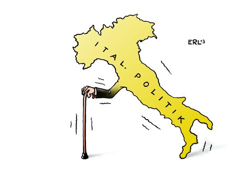 Cartoon: Italien (medium) by Erl tagged italien,politik,streit,chaos,alt,alter,staat,präsident,napolitano,italien,politik,streit,chaos,alt,alter,staat,präsident,napolitano