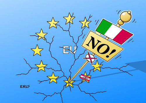 Cartoon: Italien (medium) by Erl tagged italien,referendum,verfassung,änderung,ablehnung,no,nein,ministerpräsident,renzi,rücktritt,unsicherheit,eu,euro,europa,riss,spqr,rom,senat,volk,karikatur,erl,italien,referendum,verfassung,änderung,ablehnung,no,nein,ministerpräsident,renzi,rücktritt,unsicherheit,eu,euro,europa,riss,spqr,rom,senat,volk,karikatur,erl