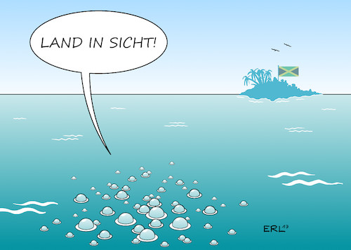 Cartoon: Jamaika (medium) by Erl tagged bundestagswahl,regierung,koalition,jamaika,schwarz,gelb,grün,cdu,csu,fdp,die,grünen,sondierung,position,gegensätze,streit,stagnation,verhandlung,verlängerung,meer,schiff,reise,schiffsreise,untergang,schiffbruch,insel,land,in,sicht,karikatur,erl,bundestagswahl,regierung,koalition,jamaika,schwarz,gelb,grün,cdu,csu,fdp,die,grünen,sondierung,position,gegensätze,streit,stagnation,verhandlung,verlängerung,meer,schiff,reise,schiffsreise,untergang,schiffbruch,insel,land,in,sicht,karikatur,erl