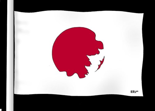 Cartoon: Japan (medium) by Erl tagged sonne,flagge,welle,tod,katastrophe,japantsunami,erdbeben,erdbeben,katastrophe,tod,welle,flagge,sonne,tsunami,naturkatastrophe,flut