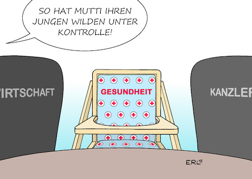 Cartoon: Jens Spahn (medium) by Erl tagged politik,cdu,partei,bundestagswahl,verluste,kurs,bundeskanzlerin,angela,merkel,kritik,links,sozialdempkratisch,verbraucht,forderung,verjüngung,richtung,konservativ,junge,wilde,jens,spahn,einbindung,kabinett,minister,posten,gesundheitsminister,gesundheitsministerium,gesundheit,kabinettstisch,stühle,sessel,kinderstuhl,karikatur,erl,politik,cdu,partei,bundestagswahl,verluste,kurs,bundeskanzlerin,angela,merkel,kritik,links,sozialdempkratisch,verbraucht,forderung,verjüngung,richtung,konservativ,junge,wilde,jens,spahn,einbindung,kabinett,minister,posten,gesundheitsminister,gesundheitsministerium,gesundheit,kabinettstisch,stühle,sessel,kinderstuhl,karikatur,erl