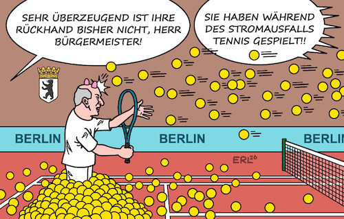 Cartoon: Kai Wegner (medium) by Erl tagged politik,berlin,stromausfall,bürgermeister,kai,wegner,tennis,kritik,krisenmanagement,rückhand,sport,karikatur,erl,politik,berlin,stromausfall,bürgermeister,kai,wegner,tennis,kritik,krisenmanagement,rückhand,sport,karikatur,erl