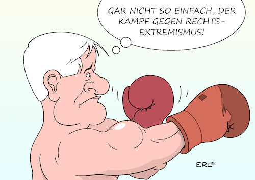 Cartoon: Kampf gegen Rechtsextremismus (medium) by Erl tagged politik,innenminister,horst,seehofer,kampf,gegen,rechtsextremismus,behörden,mitarbeiter,innenministerium,bka,bundeskriminalamt,verfassungsschutz,innere,sicherheit,gesellschaft,boxen,boxkampf,rechte,boxhandschuhe,karikatur,erl,politik,innenminister,horst,seehofer,kampf,gegen,rechtsextremismus,behörden,mitarbeiter,innenministerium,bka,bundeskriminalamt,verfassungsschutz,innere,sicherheit,gesellschaft,boxen,boxkampf,rechte,boxhandschuhe,karikatur,erl