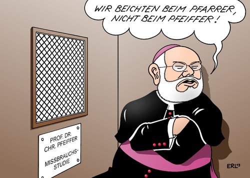 Cartoon: Kirche und Aufklärung (medium) by Erl tagged kirche,katholisch,missbrauch,sexuell,skandal,aufklärung,studie,professor,doktor,christian,pfeiffer,kriminologe,vertrag,kündigung,bischöfe,bischof,erzbischof,marx,münchen,freising,akten,beichtstuhl,beichte,pfarrer,kirche,katholisch,missbrauch,sexuell,skandal,aufklärung,studie,professor,doktor,christian,pfeiffer,kriminologe,vertrag,kündigung,bischöfe,bischof,erzbischof,marx,münchen,freising,akten,beichtstuhl,beichte,pfarrer