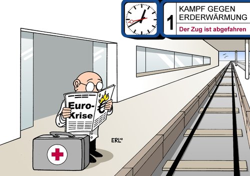 Cartoon: Klimagipfel 2012 2 (medium) by Erl tagged protokoll,kyoto,ausstoß,kohlendioxid,co2,2012,katar,doha,klimakonferenz,klimagipfel,klimawandel,klima,erderwärmung,euro,krise,rettung,zug,abgefahren,erderwärmung,klima,klimawandel,klimagipfel,klimakonferenz,doha,katar,2012,co2,kohlendioxid,ausstoß,kyoto,protokoll