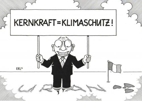 Cartoon: Klimaschutz (medium) by Erl tagged klimaschutz,atomkraft,atomunfall,uran,klimaschutz,atomkraft,atomunfall,uran,radioaktivität,radioaktiver müll,entsorgung,gau,kernkraft,atomaustieg,tschernobyl,verstrahlung,schließung,frankreich,unfall,leck