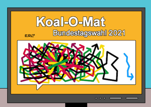 Cartoon: Koalitionen (medium) by Erl tagged politik,wahl,bundestagswahl,2021,wahlkampf,endspurt,wählerinnen,wähler,unentschlossene,überlegung,taktik,koalitionen,möglichkeiten,rot,schwarz,grün,gelb,dunkelrot,spd,cdu,csu,grüne,fdp,linke,karikatur,erl,politik,wahl,bundestagswahl,2021,wahlkampf,endspurt,wählerinnen,wähler,unentschlossene,überlegung,taktik,koalitionen,möglichkeiten,rot,schwarz,grün,gelb,dunkelrot,spd,cdu,csu,grüne,fdp,linke,karikatur,erl