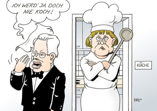 Cartoon: Koch und Kellner (medium) by Erl tagged koch,roland,rücktritt,politik,karriere,ende,stagnation,merkel,angela,bundespolitik,hessen,kellner,roland koch,rücktritt,politik,karriere,ende,stagnation,angela merkel,bundespolitik,hessen,kellner,roland,koch,angela,merkel