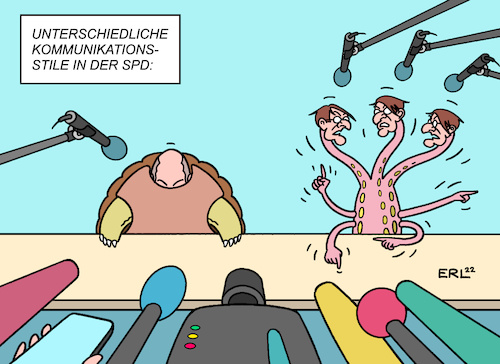 Cartoon: Kommunikation SPD (medium) by Erl tagged politik,bundeskanzler,olaf,scholz,spd,bundespressekonferenz,interview,journalismus,kommunikation,zaghaft,vorsichtig,schildkröte,gesundheitsminister,karl,lauterbach,corona,verwirrung,widersprüche,köpfe,drache,karikatur,erl,politik,bundeskanzler,olaf,scholz,spd,bundespressekonferenz,interview,journalismus,kommunikation,zaghaft,vorsichtig,schildkröte,gesundheitsminister,karl,lauterbach,corona,verwirrung,widersprüche,köpfe,drache,karikatur,erl