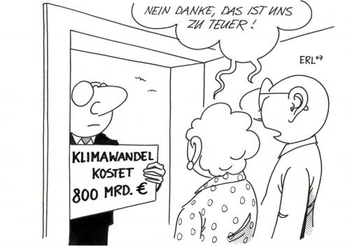 Cartoon: Kosten (medium) by Erl tagged klimawandel,kosten,klimawandel,kosten,erderwärmung,umwelt,klima,ozon,co2,kohlendioxid,umweltbelastung,teuerung,ökologie