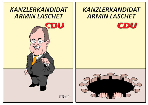 Cartoon: Laschet II (medium) by Erl tagged politik,cdu,suche,partei,vorsitz,kanzlerkandidat,bewerber,armin,laschet,ministerpräsident,nrw,corona,virus,pandemie,krise,zickzackkurs,schlingerkurs,umfragen,einbruch,karikatur,erl,politik,cdu,suche,partei,vorsitz,kanzlerkandidat,bewerber,armin,laschet,ministerpräsident,nrw,corona,virus,pandemie,krise,zickzackkurs,schlingerkurs,umfragen,einbruch,karikatur,erl