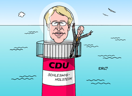 Cartoon: Leuchtturm (medium) by Erl tagged politik,wahl,landtagswahl,schleswig,holstein,favorit,ministerpräsident,daniel,günther,cdu,beliebtheit,wahlsieg,leuchtturm,licht,glanz,parteichef,friedrich,merz,karikatur,erl,politik,wahl,landtagswahl,schleswig,holstein,favorit,ministerpräsident,daniel,günther,cdu,beliebtheit,wahlsieg,leuchtturm,licht,glanz,parteichef,friedrich,merz,karikatur,erl