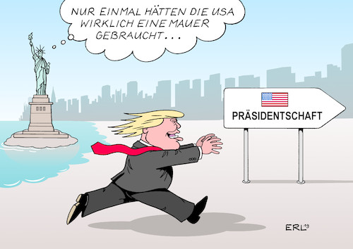 Cartoon: Mauer USA (medium) by Erl tagged politik,usa,haushalt,streit,republikaner,demokraten,shutdown,geld,bau,mauer,mexiko,präsident,donald,trump,rechtspopulismus,nationalismus,ängste,sicherheit,freiheit,freiheitsstatue,karikatur,erl,politik,usa,haushalt,streit,republikaner,demokraten,shutdown,geld,bau,mauer,mexiko,präsident,donald,trump,rechtspopulismus,nationalismus,ängste,sicherheit,freiheit,freiheitsstatue,karikatur,erl