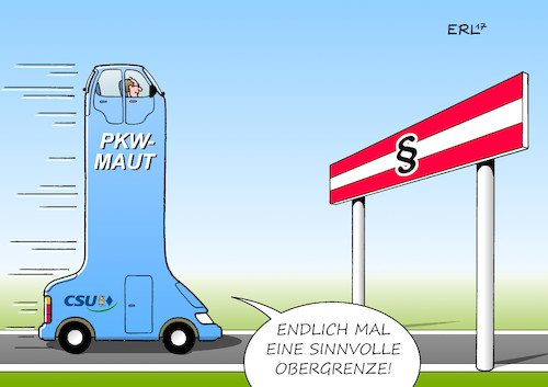 Cartoon: Maut Österreich (medium) by Erl tagged maut,pkw,ausländer,ausländermaut,csu,wahlkampf,2013,bundestagswahl,große,koalition,koalitionsvertrag,kampf,eu,diskriminierung,klage,nachbarländer,österreich,obergrenze,auto,gebühr,infrastruktur,effizienz,ertrag,gering,verkehrsminister,alexander,dobrindt,karikatur,erl,maut,pkw,ausländer,ausländermaut,csu,wahlkampf,2013,bundestagswahl,große,koalition,koalitionsvertrag,kampf,eu,diskriminierung,klage,nachbarländer,österreich,obergrenze,auto,gebühr,infrastruktur,effizienz,ertrag,gering,verkehrsminister,alexander,dobrindt,karikatur,erl