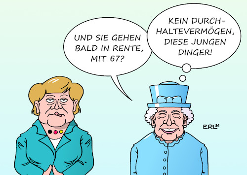 Merkel bei der Queen
