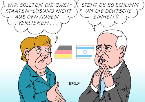 Merkel bei Netanjahu