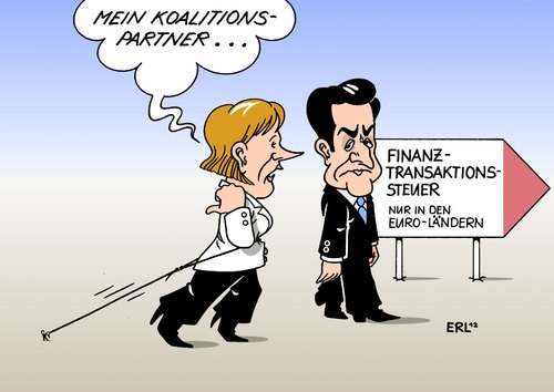 Merkel FDP Sarkozy