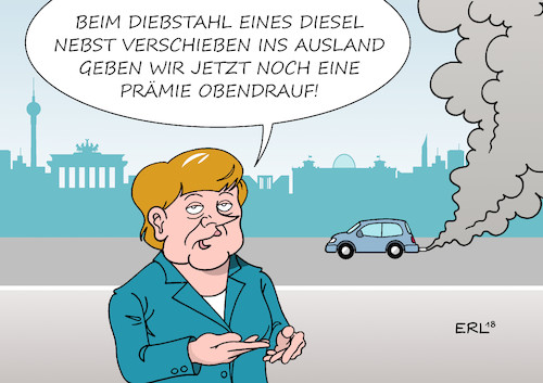 Merkel will Fahrverbot vermeiden