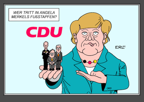 Merkels Fußstapfen