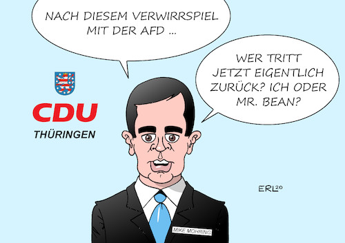 Cartoon: Mohring (medium) by Erl tagged politik,thüringen,wahl,ministerpräsident,kemmerich,fdp,stimmen,cdu,afd,sündenfall,schaden,demokratie,rücktritt,vorsitz,ähnlichkeit,mr,bean,rowan,atkinson,komiker,karikatur,erl,politik,thüringen,wahl,ministerpräsident,kemmerich,fdp,stimmen,cdu,afd,sündenfall,schaden,demokratie,rücktritt,vorsitz,ähnlichkeit,mr,bean,rowan,atkinson,komiker,karikatur,erl