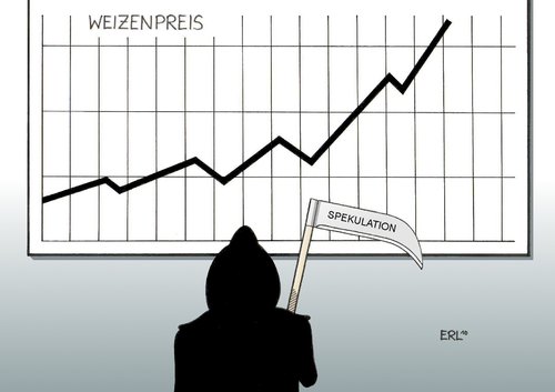 Cartoon: Nahrungsmittelspekulation (medium) by Erl tagged börse,spekulation,nahrungsmittel,getreide,weizen,preise,steigen,hunger,tod,sense,spekulant,anleger,börse,spekulation,nahrungsmittel,weizen,preise,steigen,hunger,getreide,spekulant,anleger,nahrung,wirtschaft