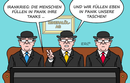 Cartoon: Nur allzu menschlich (medium) by Erl tagged politik,usa,trump,iran,krieg,anstieg,preis,gas,öl,benzin,diesel,hamsterkäufe,tank,mineralöl,taschen,füllen,karikatur,erl,politik,usa,trump,iran,krieg,anstieg,preis,gas,öl,benzin,diesel,hamsterkäufe,tank,mineralöl,taschen,füllen,karikatur,erl