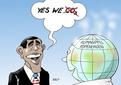 Cartoon: Obama Klima (medium) by Erl tagged klima,klimawandel,erderwärmung,globale erwärmung,natur,umwelt,energien,energie,gipfel,kopenhagen,usa,co2,reduktion,hoffnung,barack obama,globale,erwärmung,barack,obama